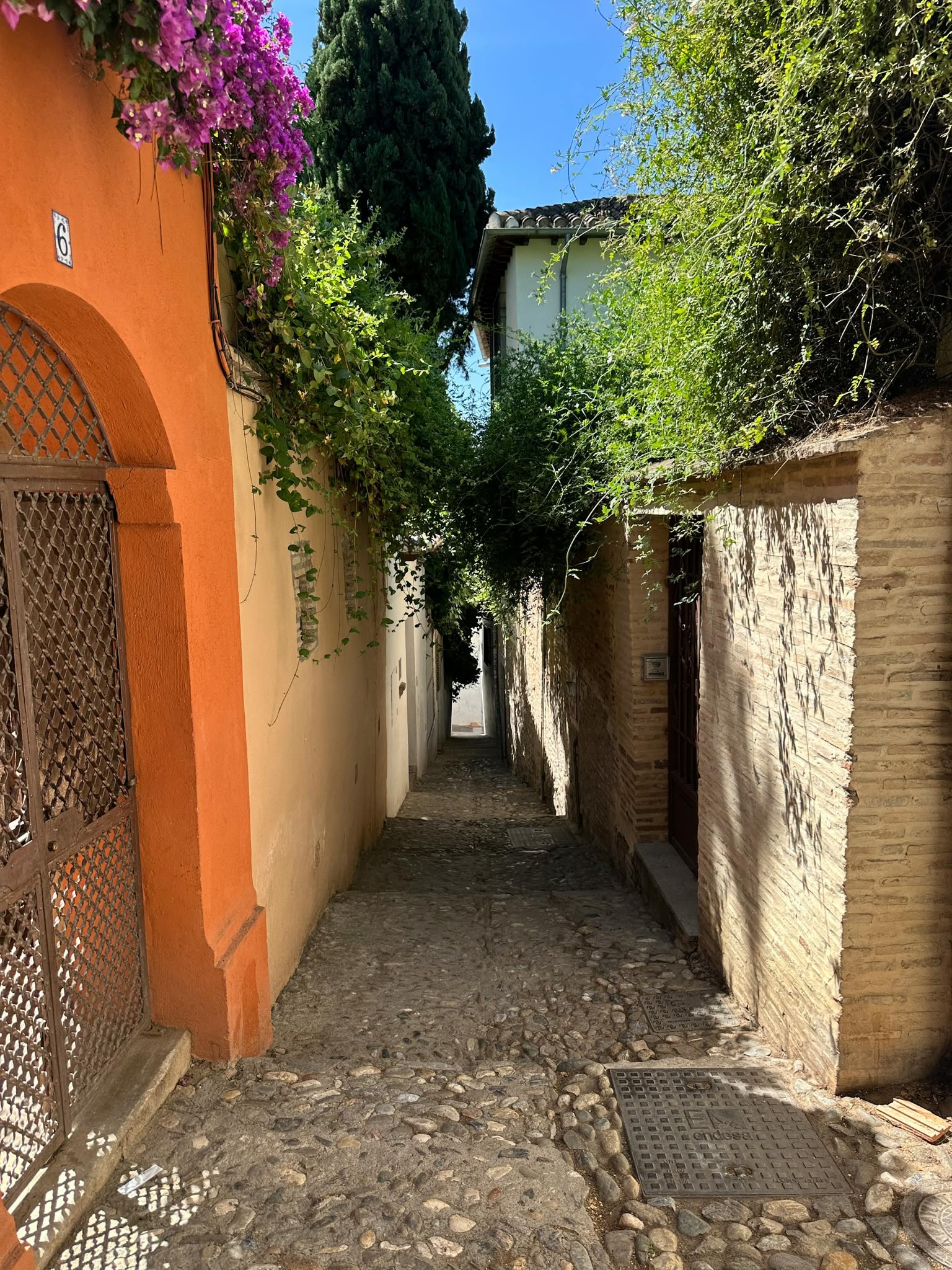 Callejuela típica del Albaicín, Granada